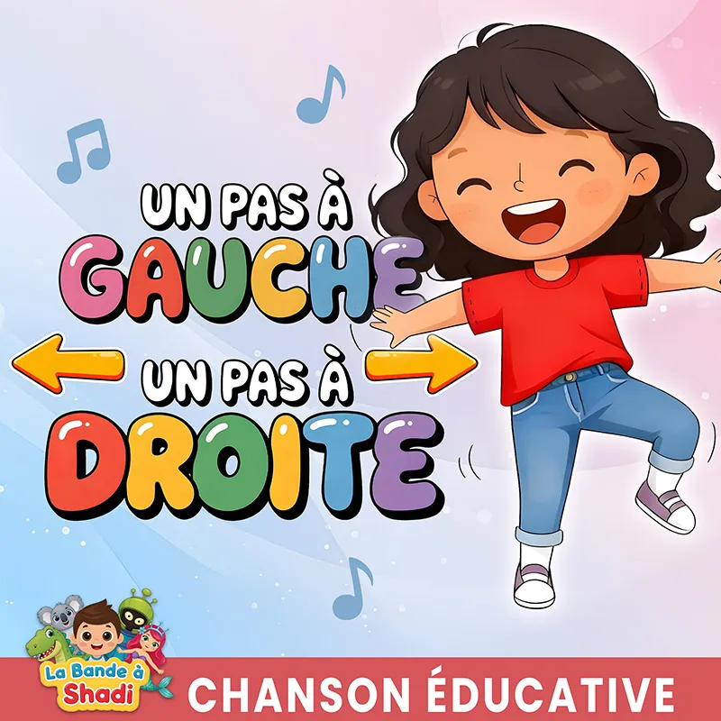Pochette single de la chanson "Un pas à gauche un pas à droite" de La bande à Shadi