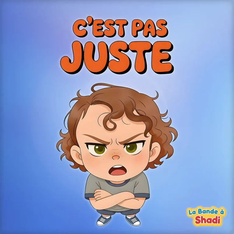 Pochette single de la chanson "c'est pas juste" de La bande à Shadi