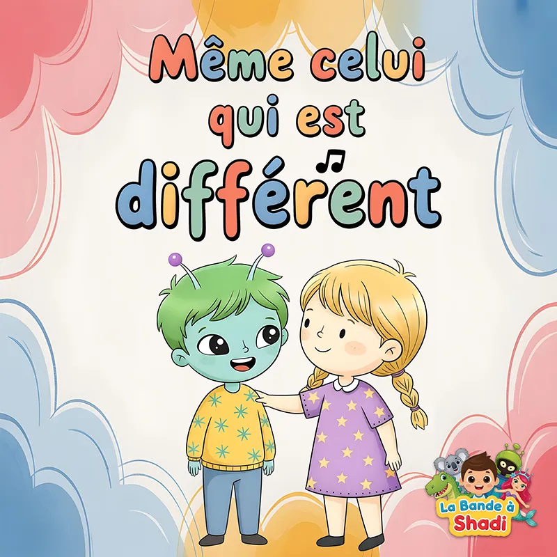 Pochette single de la chanson Même celui qui est différent de La bande à Shadi