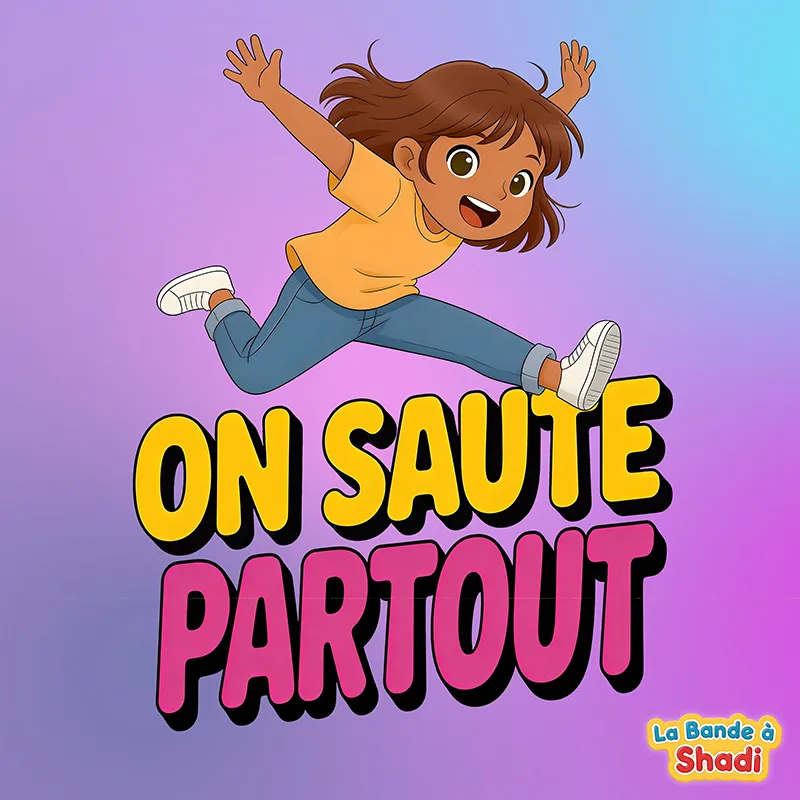 Pochette single de la chanson On saute partout de La bande à Shadi