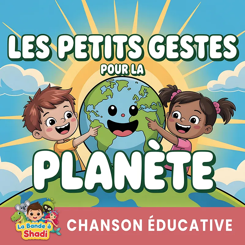 Pochette single de la chanson Les petits gestes pour la planète de La bande à Shadi