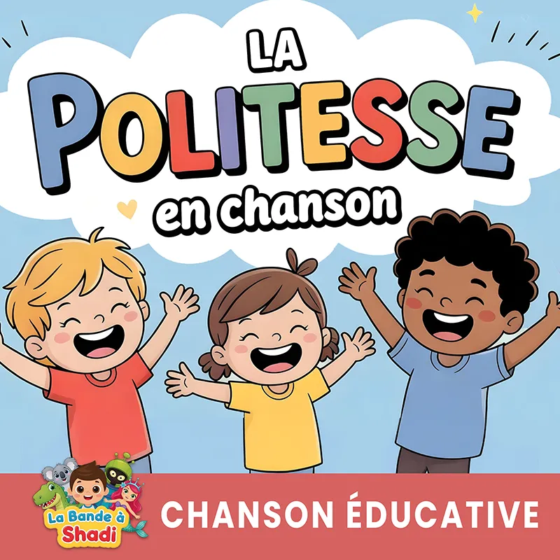Pochette single de la chanson "La politesse en chanson" de La bande à Shadi